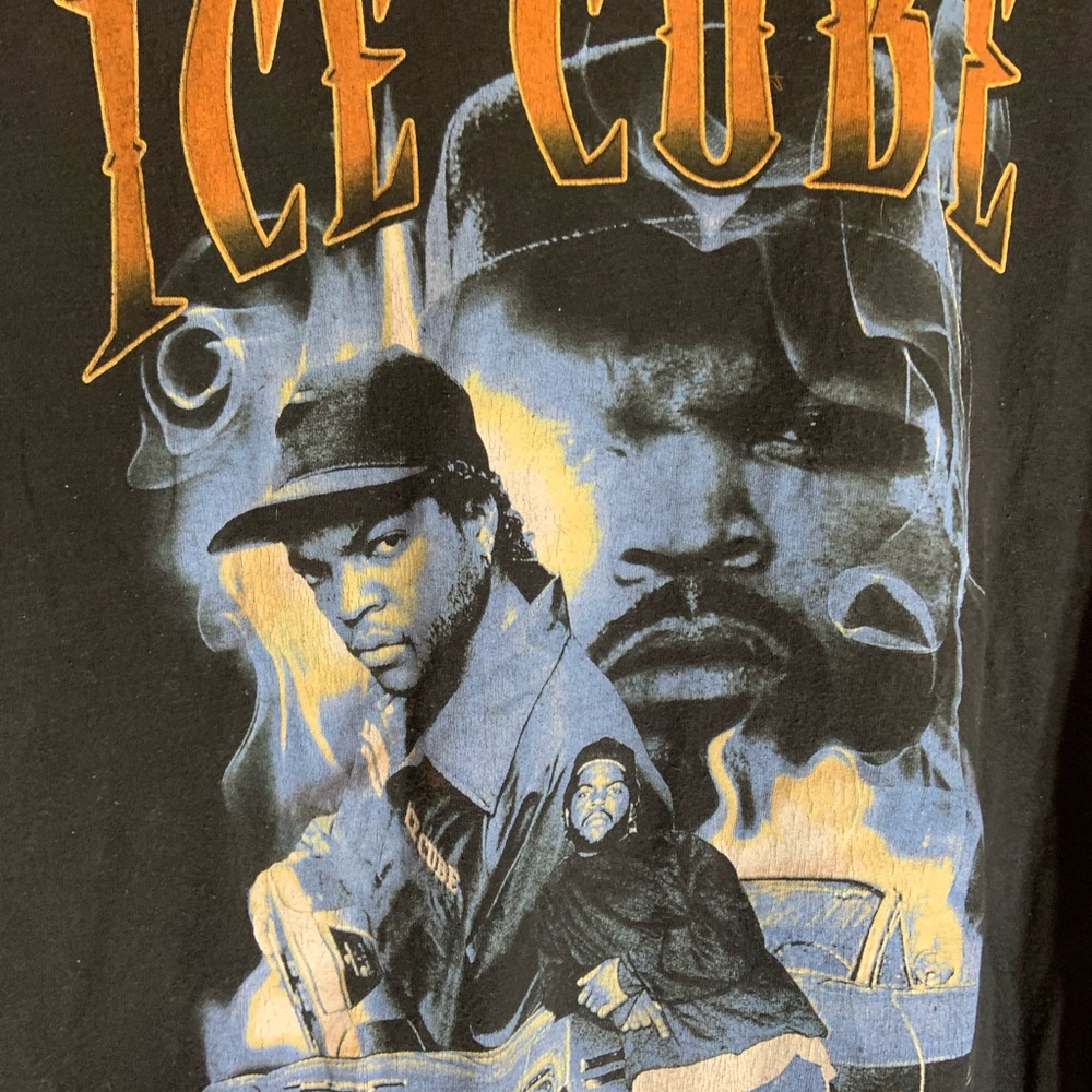 Ice Cube Large Black Graphic Preowned T-Shirt - image 1